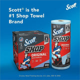 Scott Original Shop Towels, Fresh, 9.40" x 11", 55 Sheets/Roll, Blue, 1 Roll (KCC75147) Each
