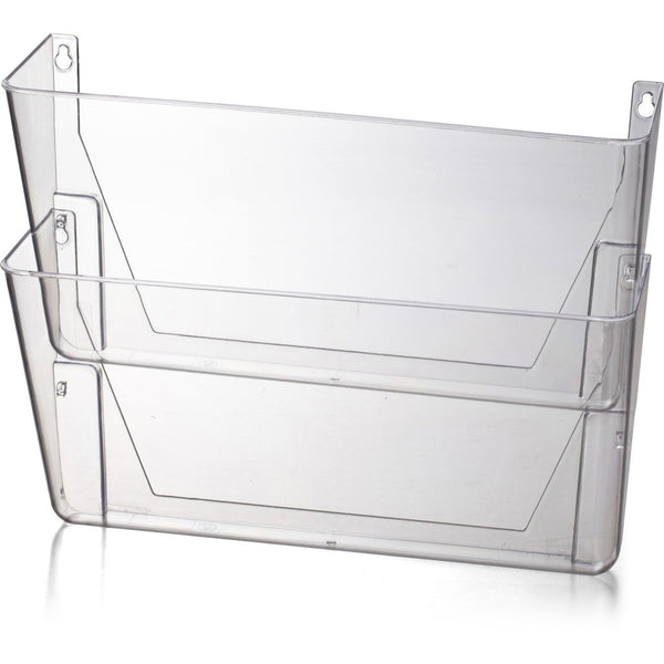 Officemate Space Saving Filing System, 10.6" x 13.0" x 4.1", Clear Plastic (OIC21404) Box of 2
