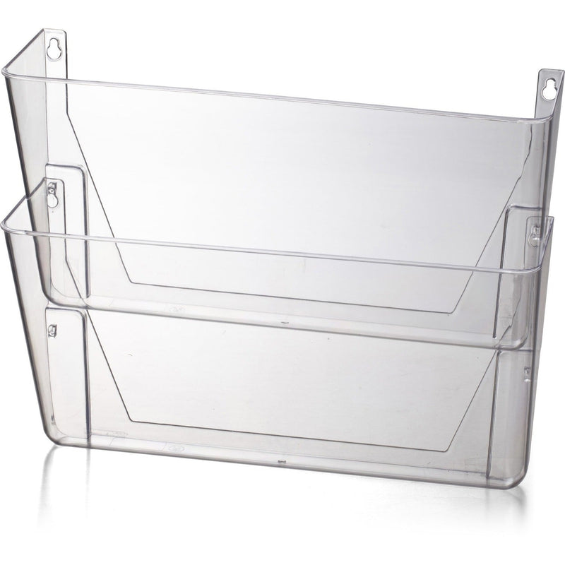 Officemate Space Saving Filing System, 10.6" x 13.0" x 4.1", Clear Plastic (OIC21404) Box of 2