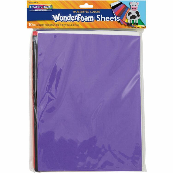 Creativity Street Sheets, 9&quot;x12&quot;, Large, 10/PK, Assorted (PAC4318) Pack of 10