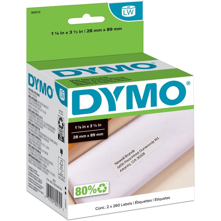 Dymo Address - Permanent Adhesive Labels - 520 Labels (DYM30572) Each
