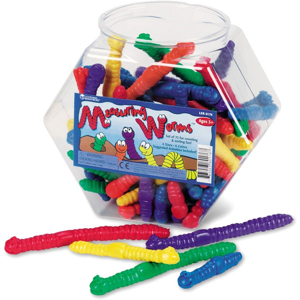 Learning Resources Measuring Worms (LRNLER0176) Set of 72