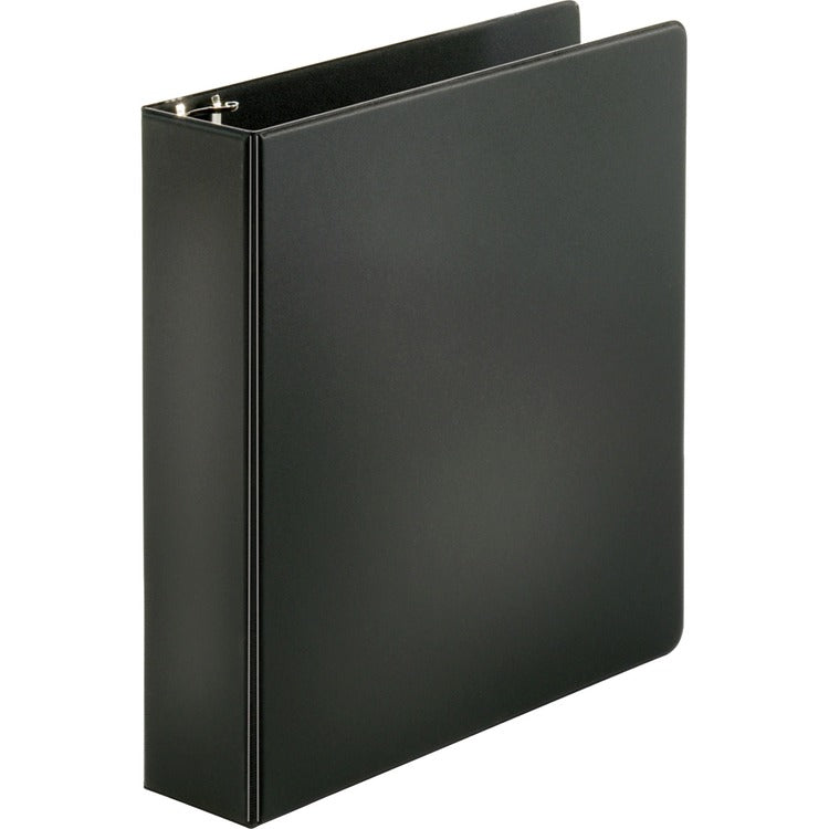 Business Source 35% Recycled Round-ring Binder, 2" Capacity, Black (BSN09977) Each