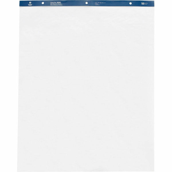 Business Source Standard Easel Pad, Plain, 27"x34", 40 Sheets, 4/CT, White (BSN38205) Carton of 4