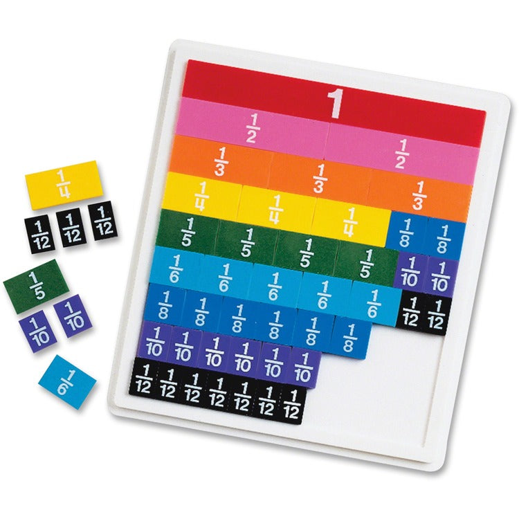 Rainbow Fraction Rainbow Fraction Tiles w/Tray (LRNLER0615) Set of 51
