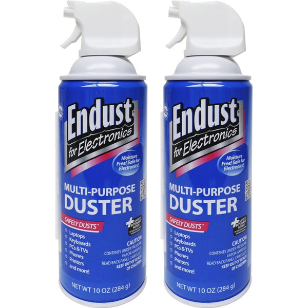Endust Compressed Air Duster for Electronics, 10oz, 2 per Pack (END11407) Pack of 2