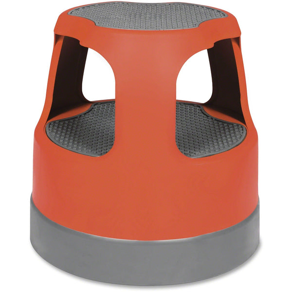 Cramer Scooter Stool, Round, 15", Step & Lock Wheels, to 300lb, Red (CRA50011PK43) Each