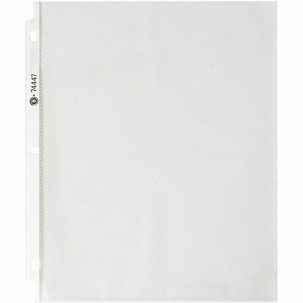 Business Source Top-loading Sheet Protectors, 2 mil, Semi-clear, 100/Box (BSN74447) 1 Case of 100