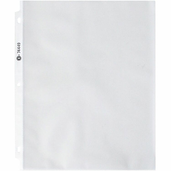 Business Source Top-loading Sheet Protectors, 3.3 mil, Clear, 100/Box (BSN74449) 1 Case of 100