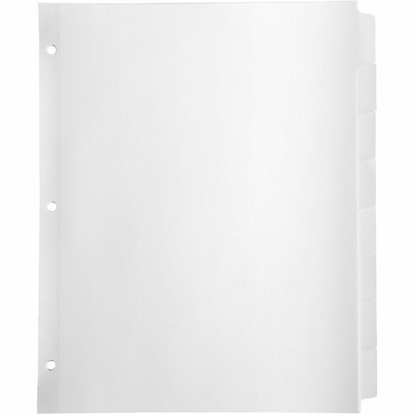 Business Source 8-Tab Indexed Sheet Dividers, White (BSN36684) Pack of 24