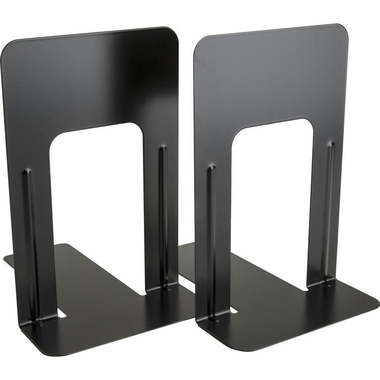 Business Source Bookend Supports, Jumbo, 6-1/10&quot; x 9-3/10&quot; x 8-9/10&quot;, Black (BSN42551) 1 Pair