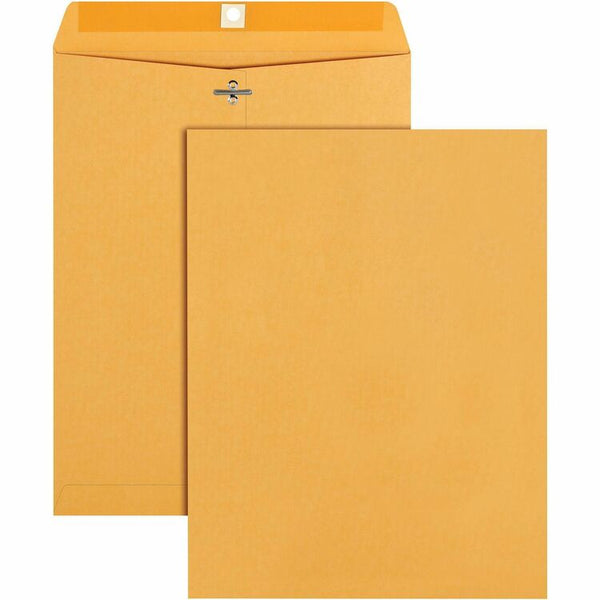 Business Source Clasp Envelopes, 28 lb., 9-1/2&quot; x 12-1/2&quot;, Brown Kraft (BSN36664) Pack of 100