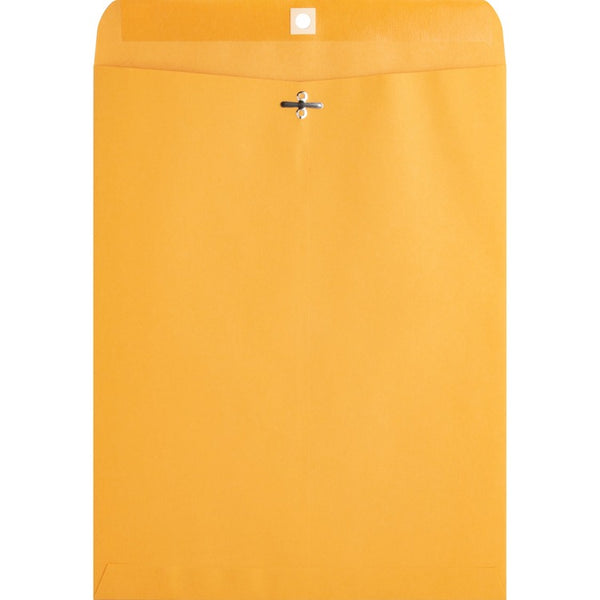 Business Source Clasp Envelopes, 28 lb., 9&quot; x 12&quot;, Brown Kraft (BSN36665) Pack of 100