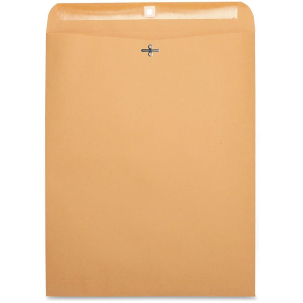 Business Source Clasp Envelopes, 28 lb., 12&quot; x 15-1/2&quot;, Brown Kraft (BSN36667) Pack of 100