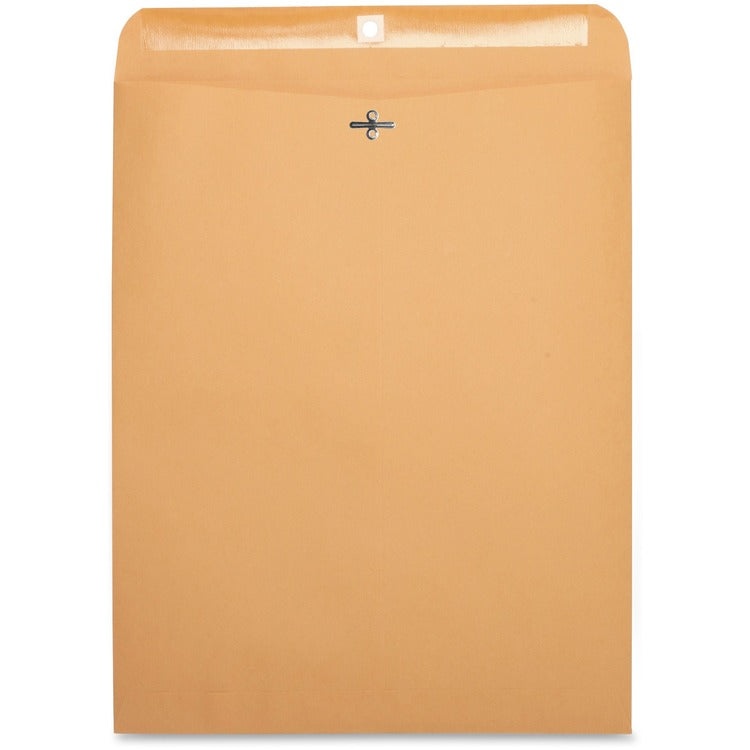 Business Source Clasp Envelopes, 28 lb., 12&quot; x 15-1/2&quot;, Brown Kraft (BSN36667) Pack of 100