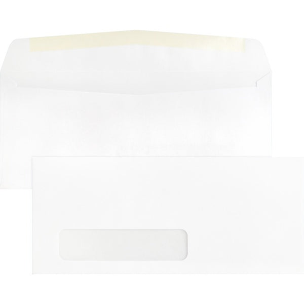 Business Source Window Envelopes, No 10., Side Seam, 4-1/8&quot; x 9-1/2&quot;, White (BSN42251) Pack of 500