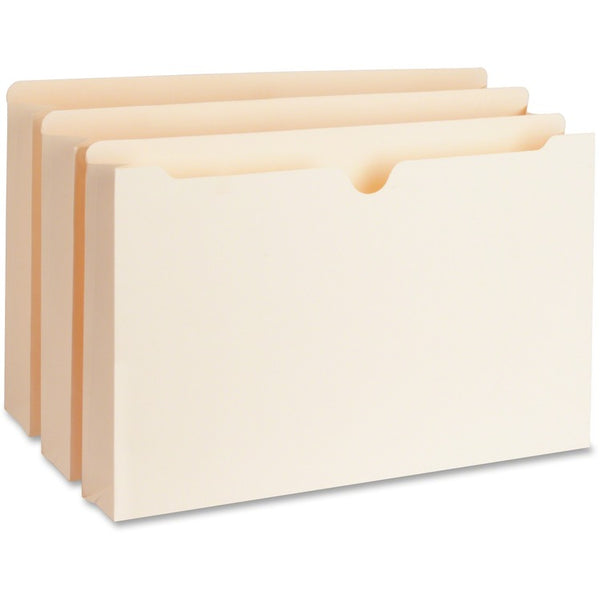 Business Source File Pocket, Straight Cut Tab, 2&quot; Expanding, Legal, Manila (BSN65803) Pack of 50