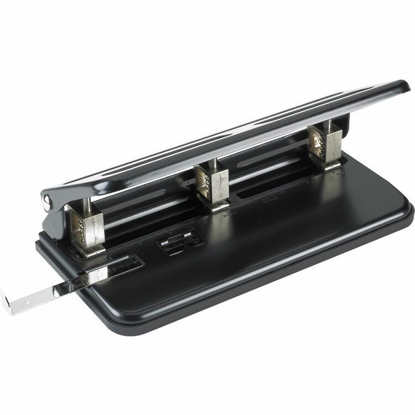Business Source Heavy-duty Punch, 3-Hole, 30 Sheet Capacity, Black (BSN65625) Each