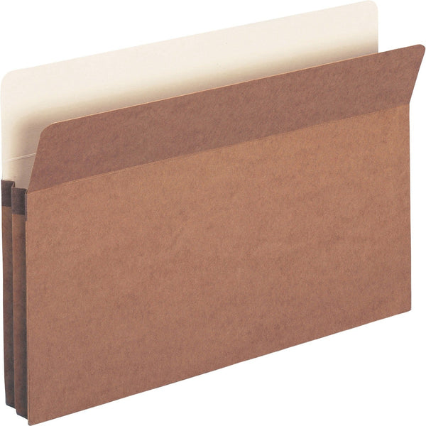 Business Source File Pocket, 1-3/4&quot; Expanding, Legal, Redrope (BSN65793) Pack of 25