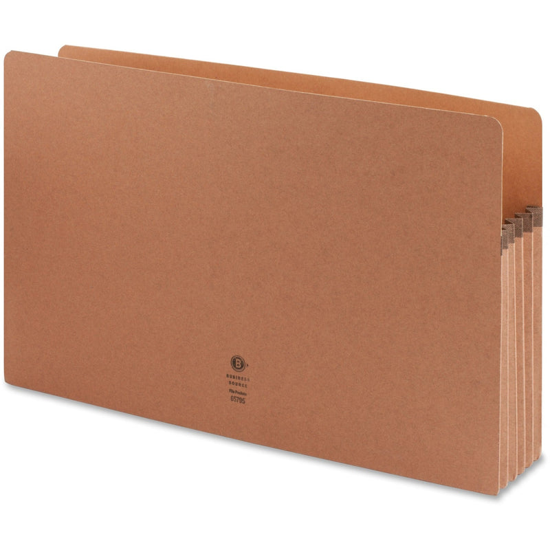 Business Source File Pocket, 5-1/4&quot; Expanding, Legal, 10/Box, Redrope (BSN65795) Pack of 10