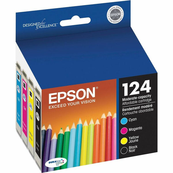 Epson Ink Cartridge, 170 Page Yield, Assorted (EPST124120BCS)