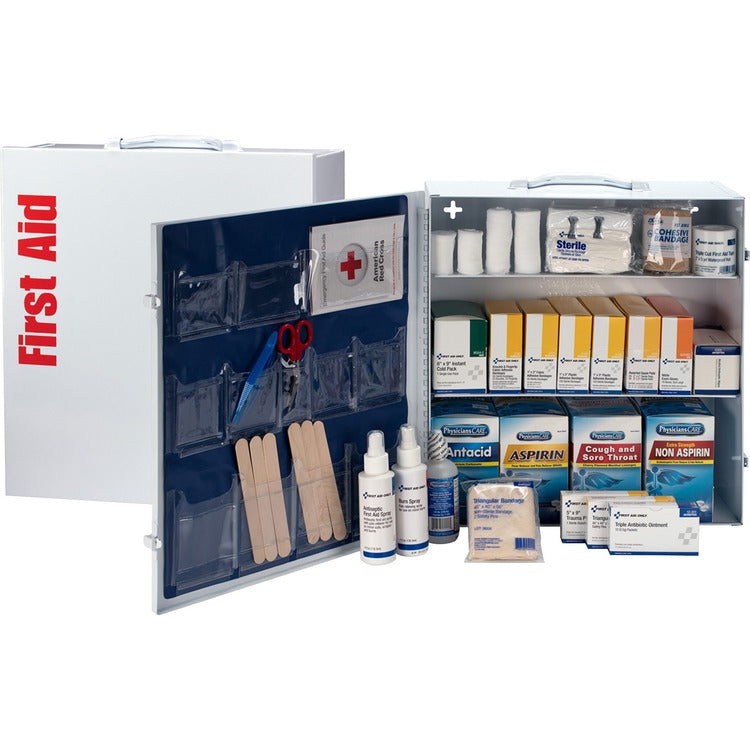 First Aid Only Industrial First Aid Station for 100 People, 1041 Pieces, OSHA, Metal Case (FAO247OP) Each