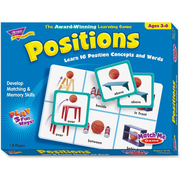 Trend Positions Match Me Puzzle Game, Ages 5-8 (TEPT58104) Each