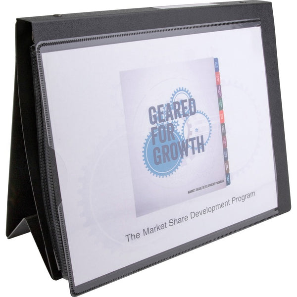 Business Source Presentatn Binder, w/10 Sht Protectors,1" Cap.,8-1/2"x11",BK (BSN16456) Each