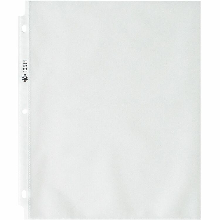 Business Source Nonglare Top-loading Sheet Protectors, 3.3 mil, 50/Box (BSN16514) 1 Case of 50
