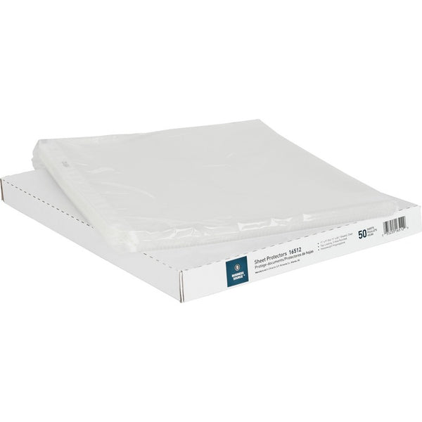 Business Source Sheet Protectors, Top Load, 3.3 mil, 11"x8-1/2", 50/Box, Clear (BSN16512) 1 Case of 50