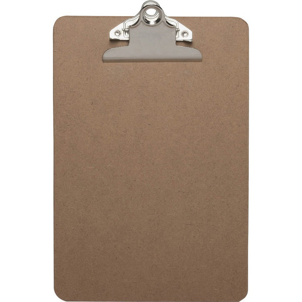 Business Source Clipboard, w/ Standard Metal Clip, 6" x 9", Brown (BSN16506) Each