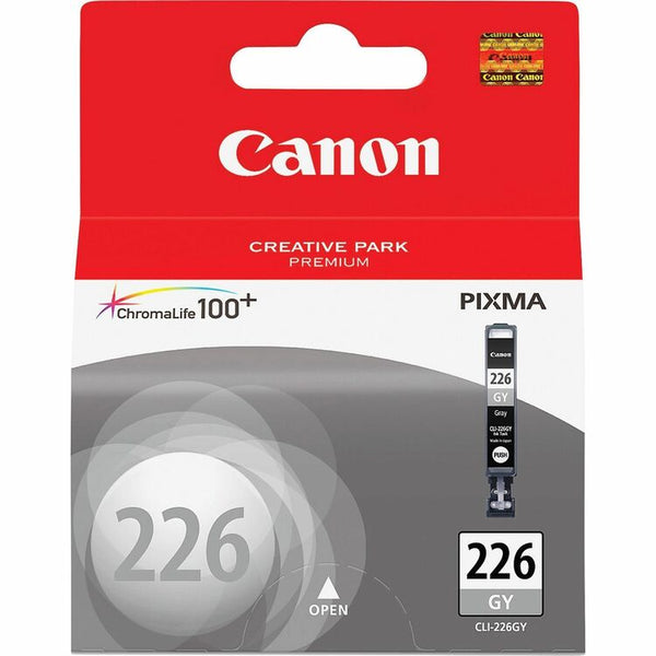 Canon Inkjet Cartridge, Dye-Based, 515 Page Yield, Gray (CNMCLI226GY)