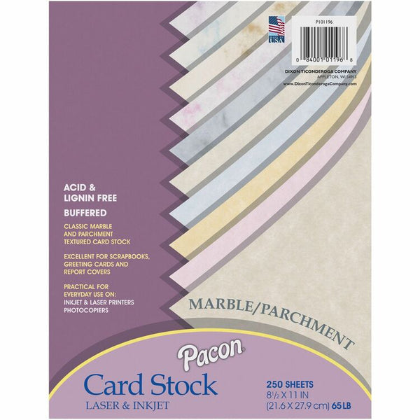 Pacon Array Card Stock, 65 lb., Letter, Assorted Colors, 250 Sheets/Pack (PAC101196) Each