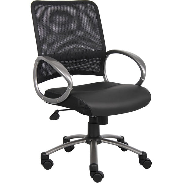 Lorell Mesh Task Chair, 25"x25"x42", Black (LLR69518)