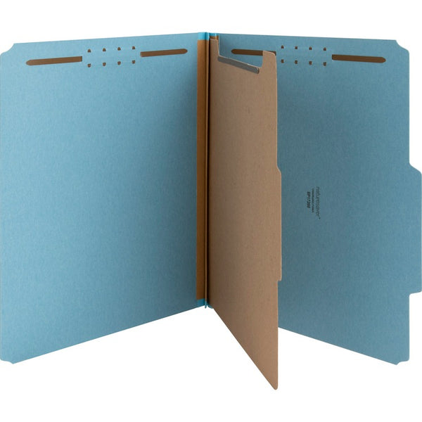 Nature Saver Classification Folders, w/ Fasteners, 1 Dividers, Letter, 10/Box, Beige (NATSP17200) Each