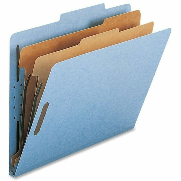Nature Saver Classification Folders, w/ Fasteners, 2 Dividers, Letter, 10/Box, Beige (NATSP17205) Each