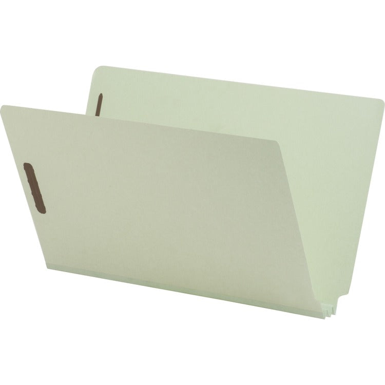 Nature Saver End Tab Pressboard Fastener Folder, 2" Expandable, Legal, 25/Box, Gray (NATSP17266) Box of 25