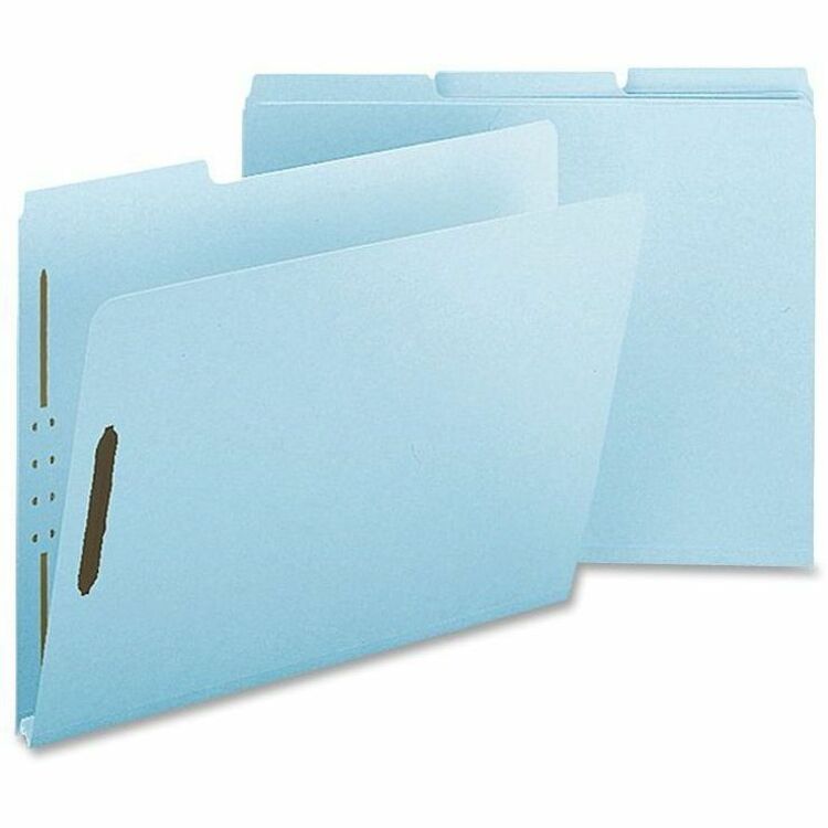 Nature Saver Pressboard Fastener Folder, Letter, 25/Box, Light Blue (NATSP17241) Each