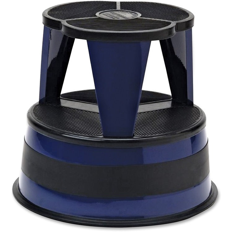 Cramer Original &quot;Kik Step&quot; Steel Step Stool, 500 lb. Cap., 15 5/8 Dia.x14h, Blue (CRA100163) Each