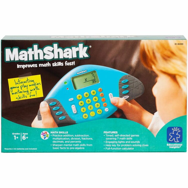 Learning Resources Handheld MathShark Game, 6 Year & Up (LRN8490) Each