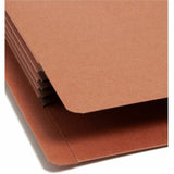 Smead Straight Tab Cut Letter Recycled File Pocket, 8 1/2" x 11", 3 1/2" Expansion, Redrope, 25/Box (SMD73610) Box of 25