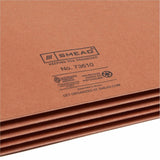 Smead Straight Tab Cut Letter Recycled File Pocket, 8 1/2" x 11", 3 1/2" Expansion, Redrope, 25/Box (SMD73610) Box of 25
