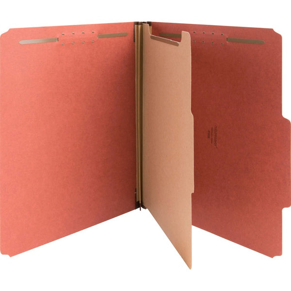 Nature Saver 01050 Classification Folder, Letter, 1 Partition, Red (NAT01050) Pack of 10