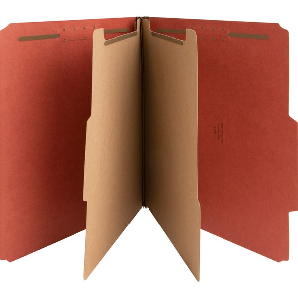 Nature Saver 01051 Classification Folder, Letter, 2 Partitions, Red (NAT01051) Each
