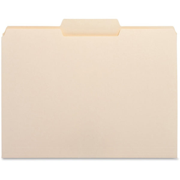 Business Source File Folder, 1/3" Center Tab, 1-Ply, 3/4" Exp., Letter, MLA (BSN16491) Box of 100