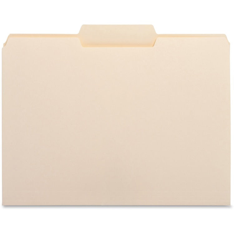 Business Source File Folder, 1/3" Center Tab, 1-Ply, 3/4" Exp., Letter, MLA (BSN16491) Box of 100
