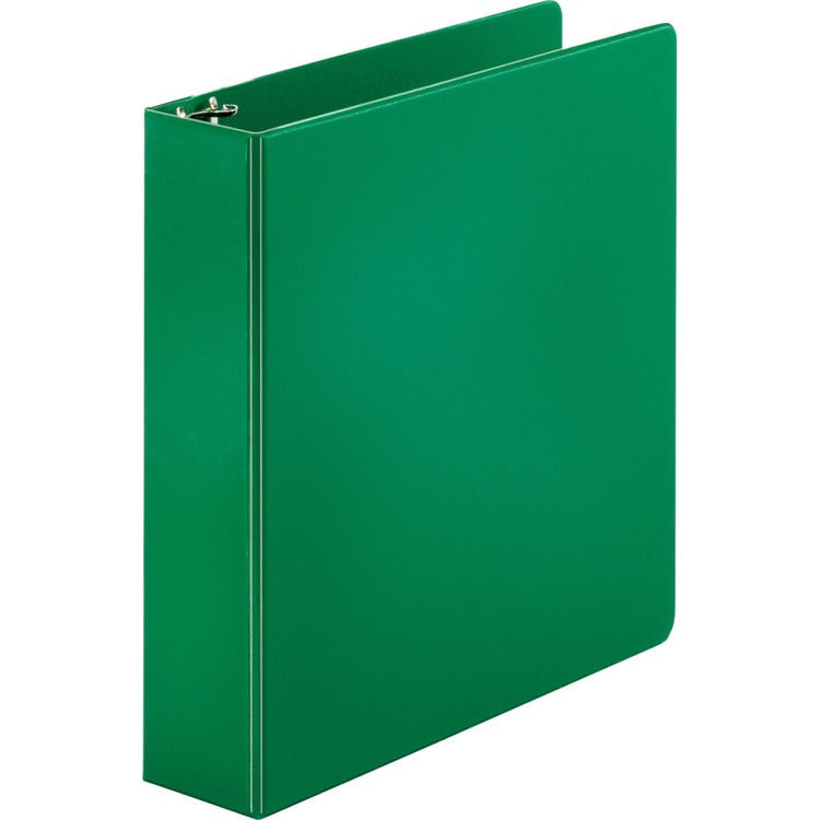 Business Source 35% Recycled Round Ring Binder, 2" Capacity, Green (BSN28558) Each