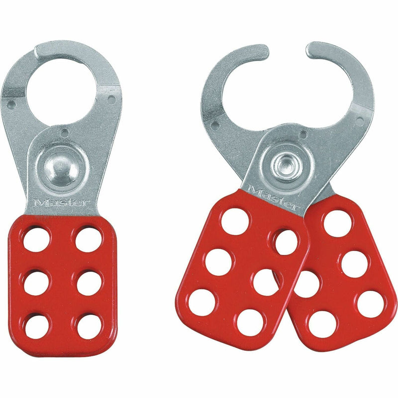 Master Lock Safety Hasp, Accepts up to 6 Padlocks, Red (MLK420) Each