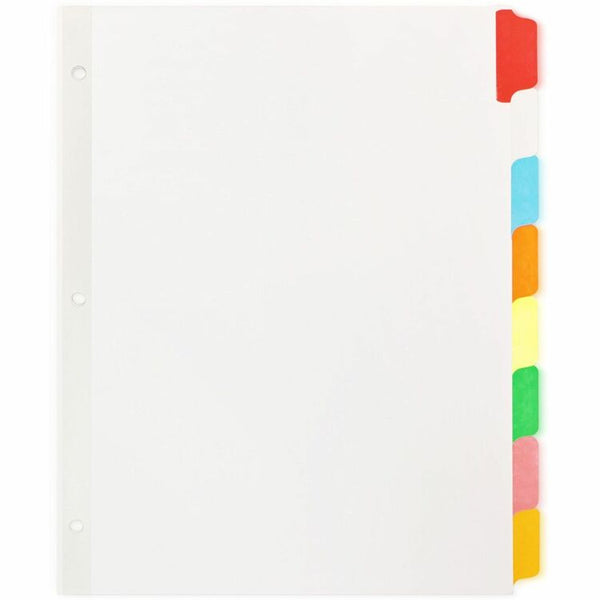 Business Source Write-On Index Tabs, Assorted Colors (BSN20075) 1 Set of 8