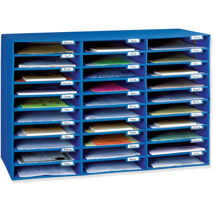 Classroom Keepers 1.75" x 12.5" x 10" Mail Sorter - Blue (PAC001318) Each